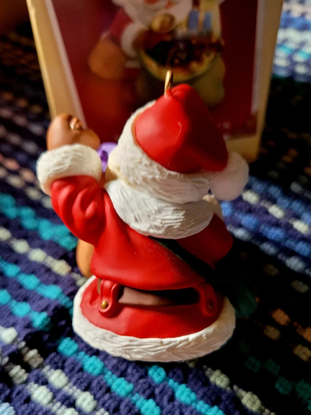 Hallmark Keepsake Ornament Santa with Green Sack and Red Hat